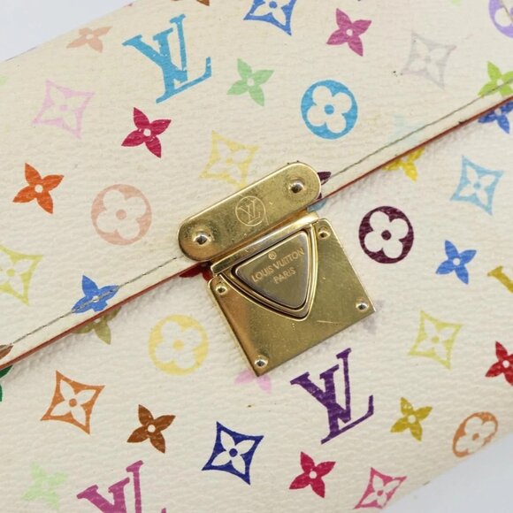 LOUIS VUITTON Multicolor Portefeuille Koala Rich Wallet White M58081 Auth 142759 - Picture 8 of 16